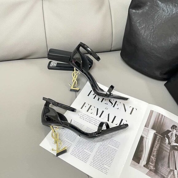 Saint Laurent black pointed high heels - Picture 5 of 8